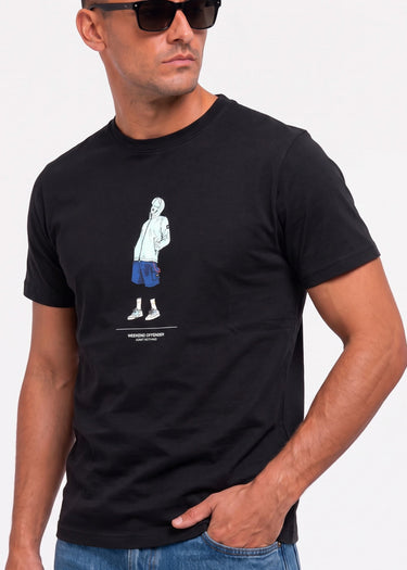 Drarga graphic tee - black - 5
