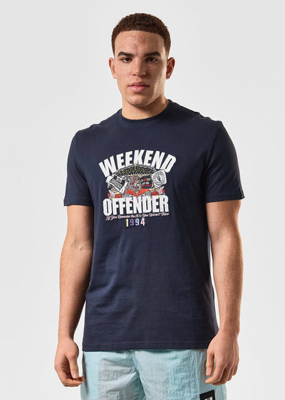 Weekend Offender T-shirts  Pyramid - navy 