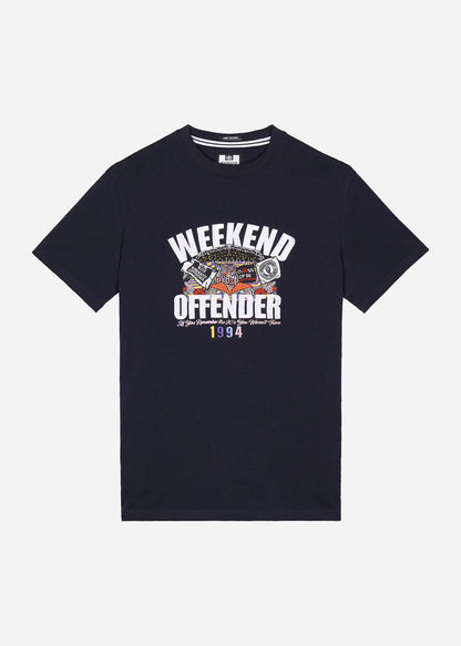 Weekend Offender T-shirts  Pyramid - navy 