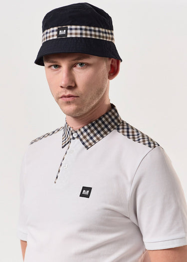 Weekend Offender Bucket Hats  Queensland - navy mid house check 