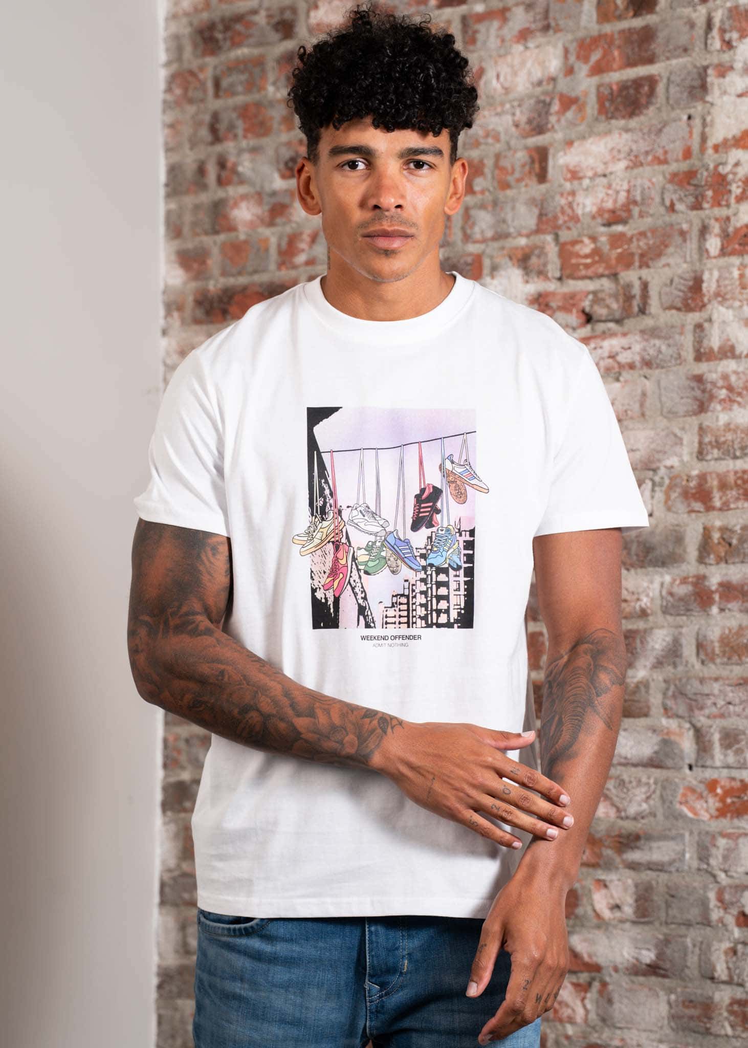 Weekend Offender T-shirts Turf wars - white
