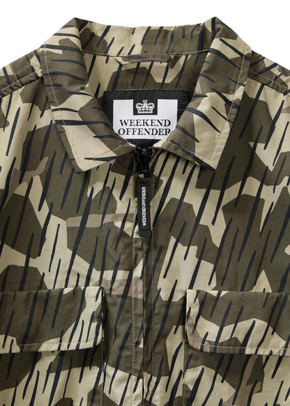 Weekend Offender Jassen  Waya camo - castle green rain camo 