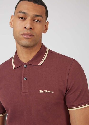 Ben Sherman Polo's  Signature polo - aubergine 