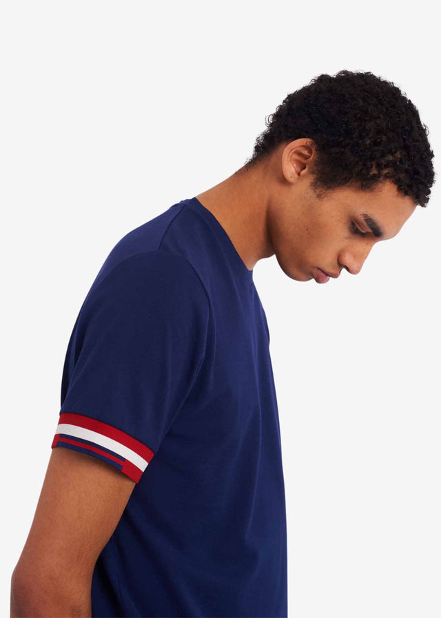 Fred Perry T-Shirts  Abstract cuff t-shirt - french navy 