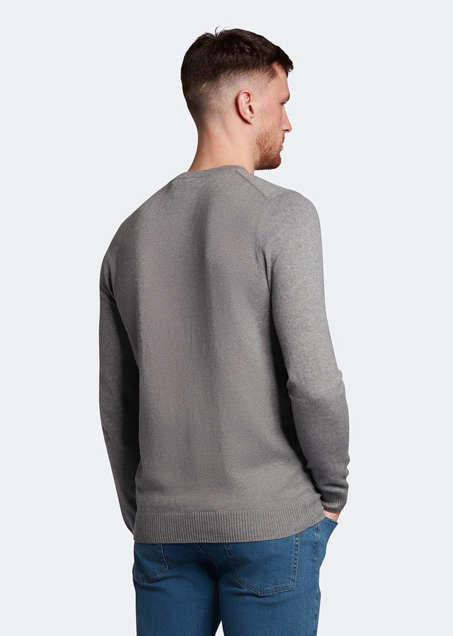 Lyle & Scott Pullover  Merino crew jumper - mid grey marl 