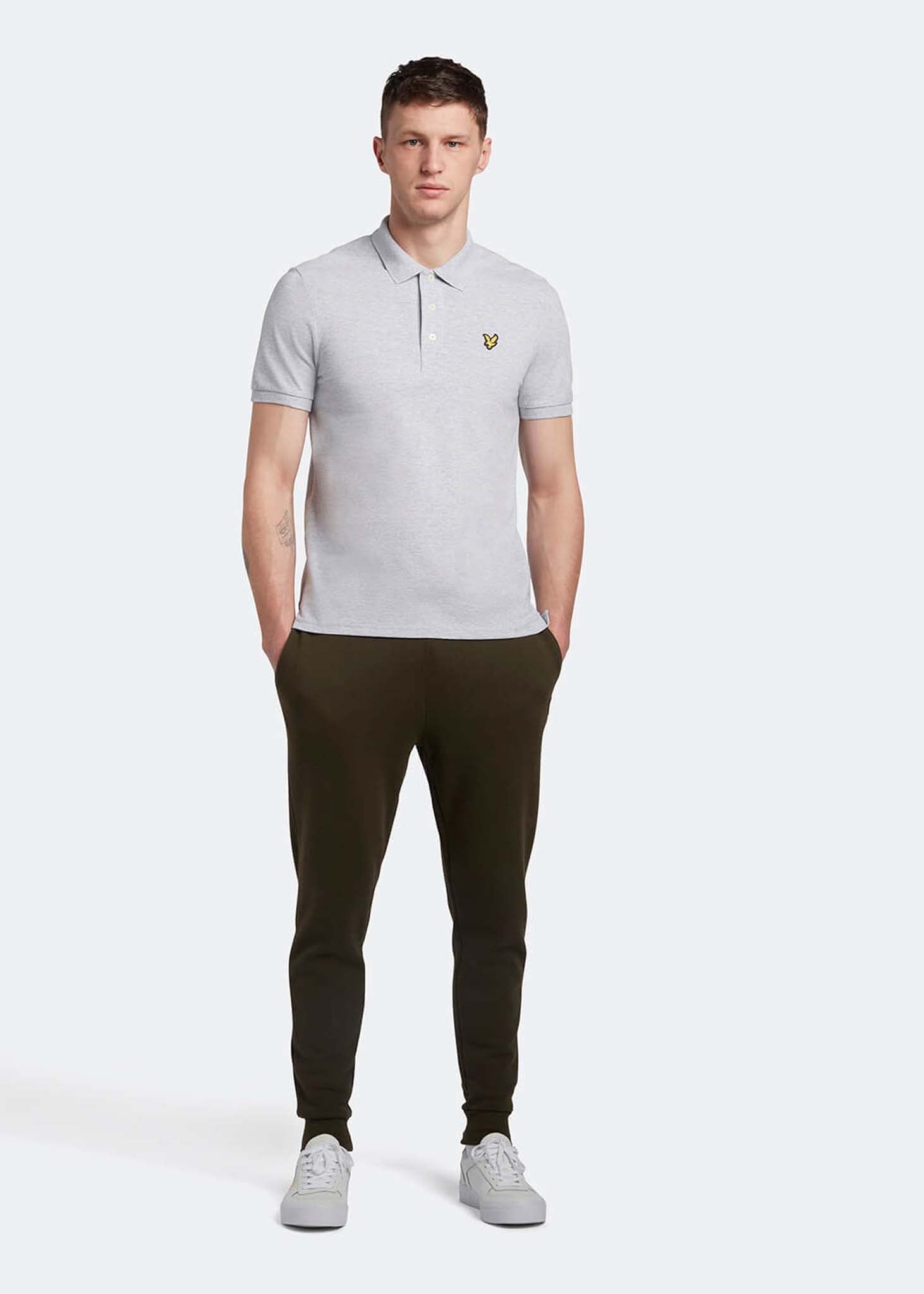 Lyle & Scott Polo's  Plain polo shirt - light grey marl 