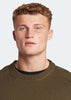 Lyle & Scott Truien  Shoulder detail crew neck knit jumper - olive 