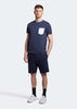 Lyle & Scott Korte Broeken  Sweat short - navy 