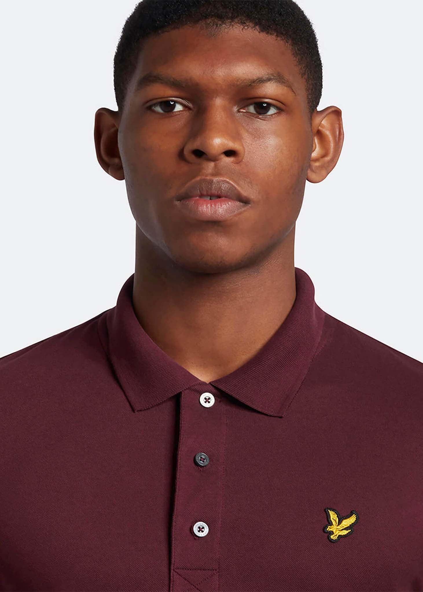 Lyle & Scott Polo's  Plain polo shirt - burgundy 