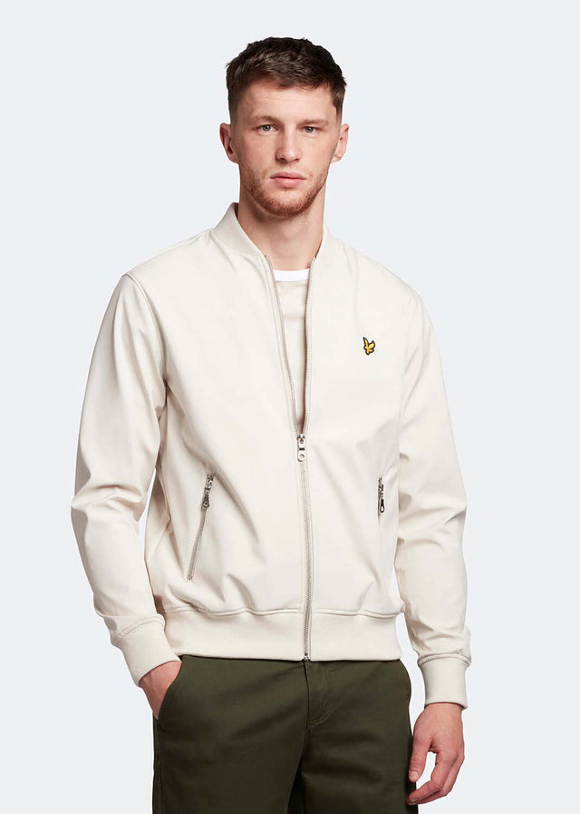 Lyle & Scott Jacken  Softshell bomber jacket - light mist 