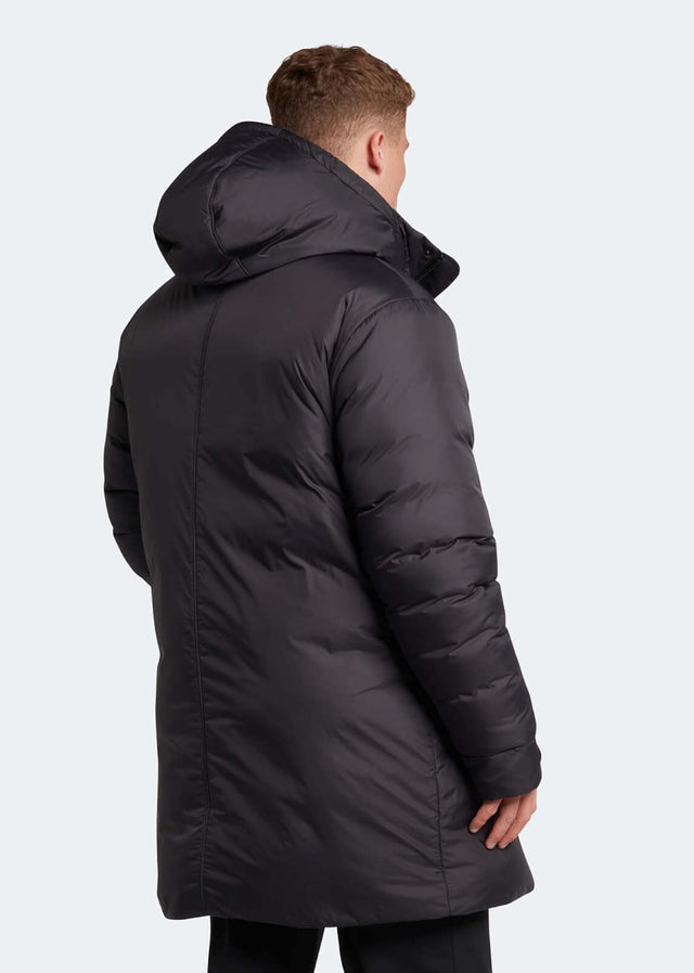 Lyle & Scott Jacken  Long line internal padded jacket - jet black 