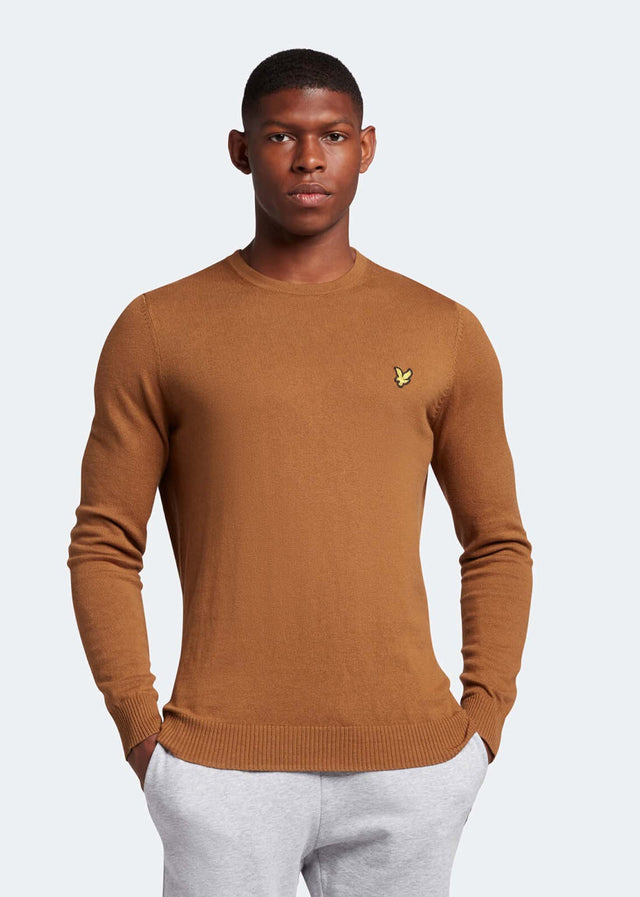 Lyle & Scott Pullover  Cotton merino crew jumper - anniversary gold 