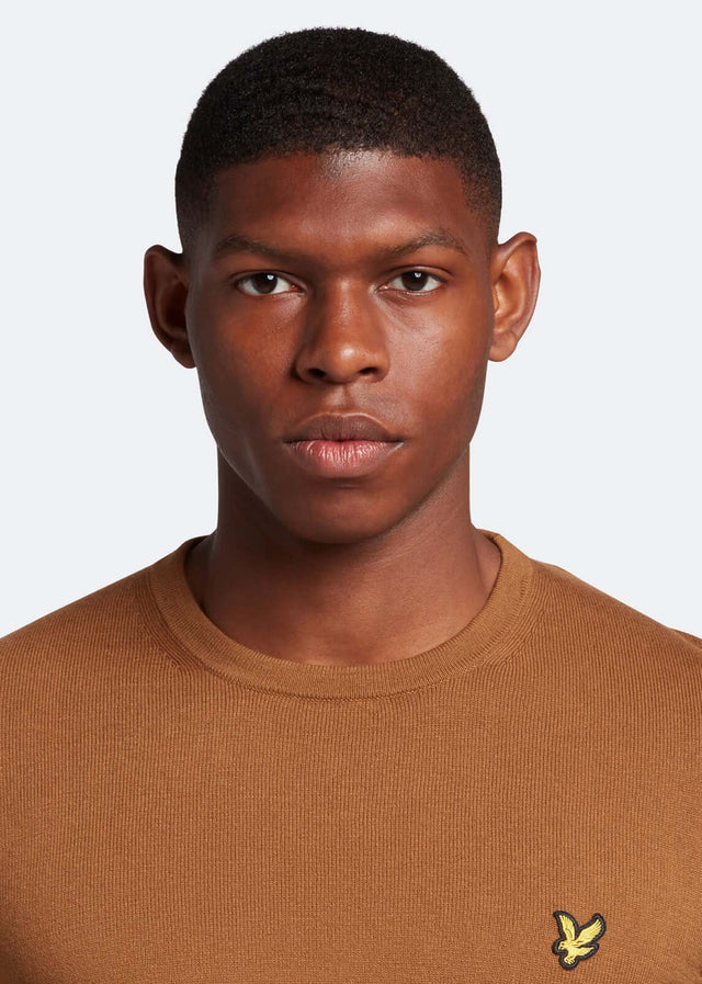 Lyle & Scott Pullover  Cotton merino crew jumper - anniversary gold 