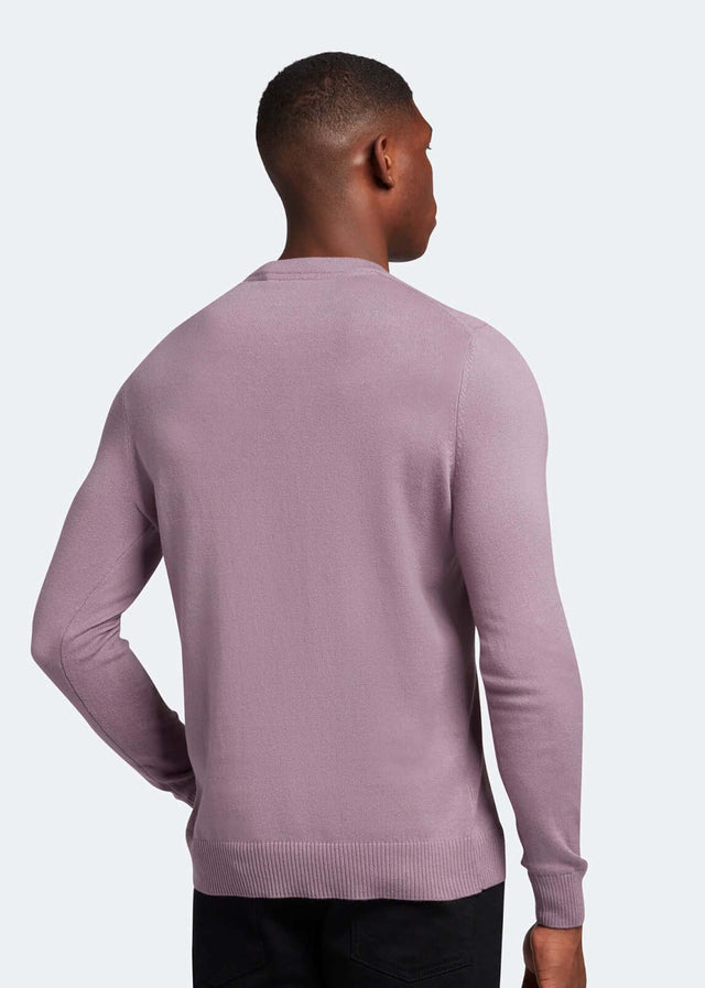 Lyle & Scott Pullover  Cotton merino crew jumper - billboard purple 