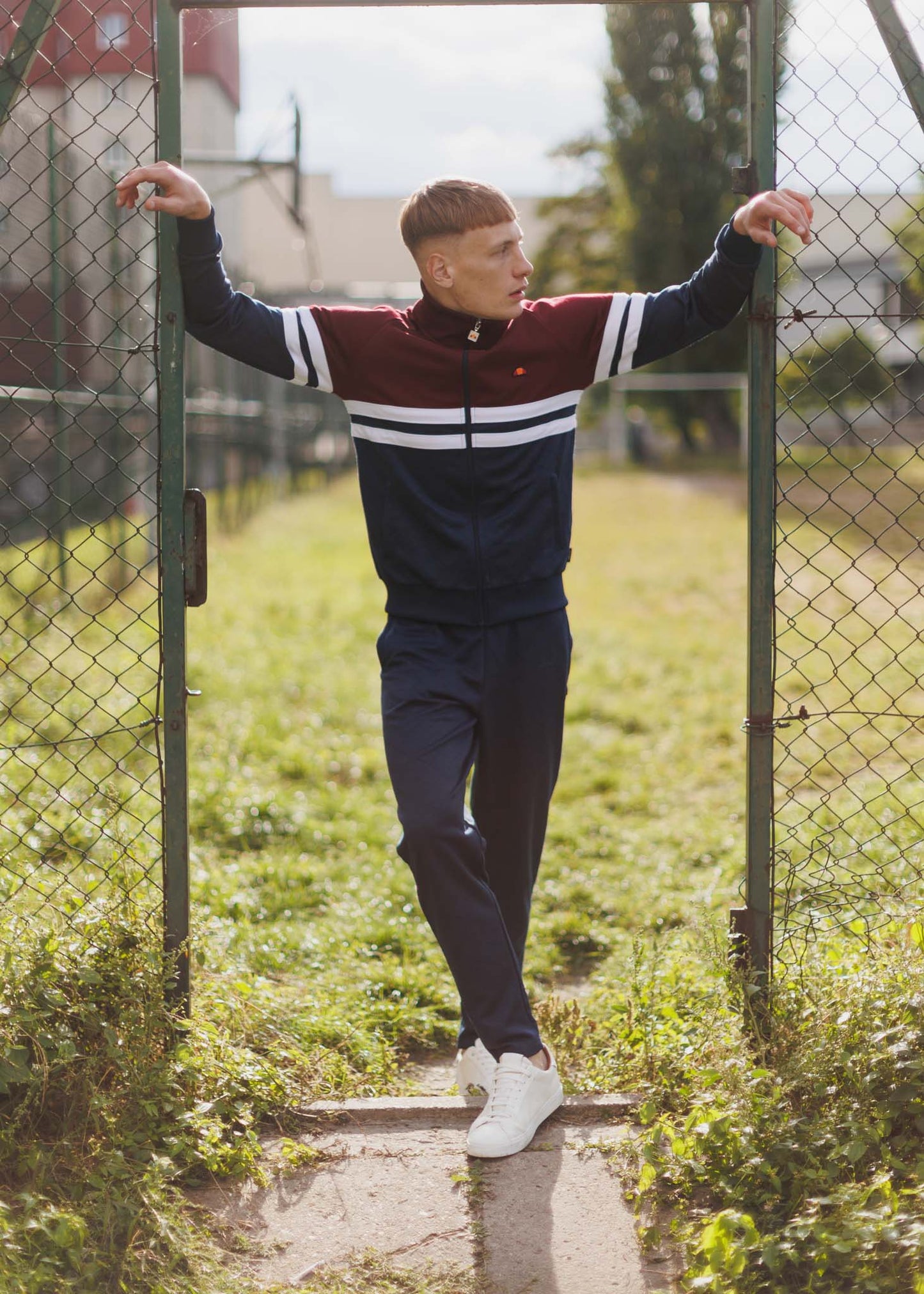 Ellesse Vesten  Prende track top - burgundy 