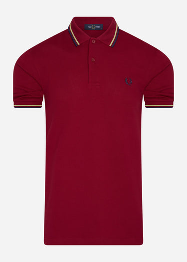 Fred Perry Polo's  Twin tipped fred perry shirt - claret french navy 