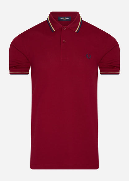 Fred Perry Polo's  Twin tipped fred perry shirt - claret french navy 