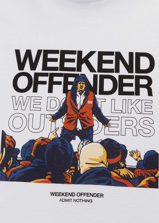 Weekend Offender T-Shirts  Bovver - white 