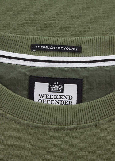 Weekend Offender Truien  F bomb - green clay 