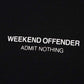 Weekend Offender T-shirts  WO tee - black 