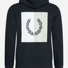 Fred Perry Hoodies  Laurel wreath hooded sweat - black 