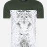 MA.Strum T-shirts  Half body print tee - oil slick 