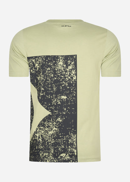 MA.Strum T-shirts  Stencil block print tee - tea 