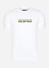 MA.Strum T-shirts  MA.Strum block print tee - optic white 