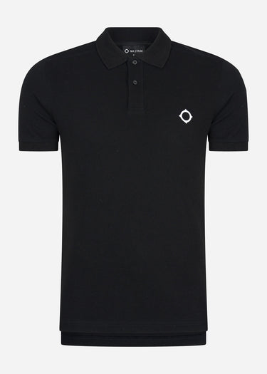 MA.Strum Polo's  SS pique polo - jet black 