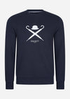 Hackett London Truien  Logo sweatshirt - navy 