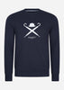 Hackett London Truien  Logo sweatshirt - navy 