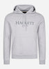 Hackett London Hoodies  Logo hoodie - light grey marl 