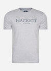 Hackett London T-shirts  Hackett london t-shirt - light grey marl 