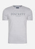 Hackett London T-shirts  Hackett london t-shirt - light grey marl 