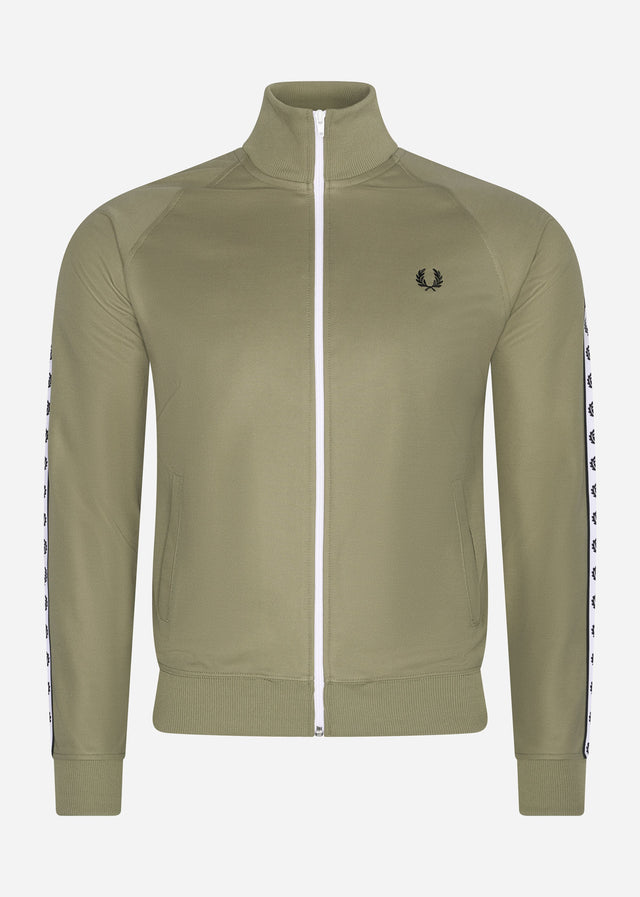 Fred Perry Sweatjacken  Taped track jacket - sage 