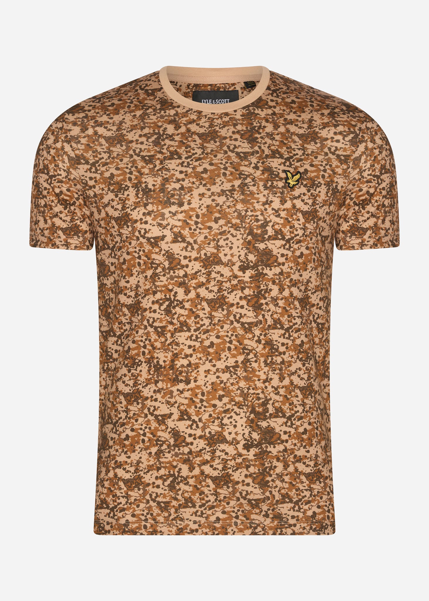 Lyle & Scott T-shirts  Earth print t-shirt - tan 