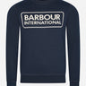 Barbour International Truien  Large logo sweat - navy 