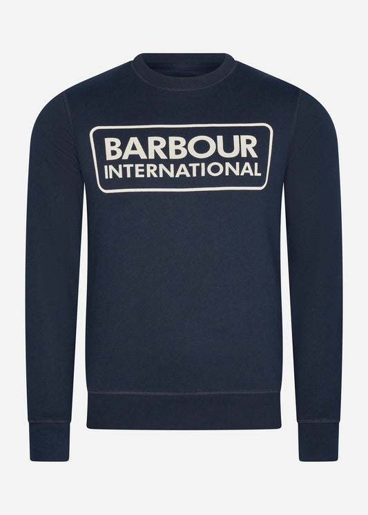 Barbour International Truien  Large logo sweat - navy 