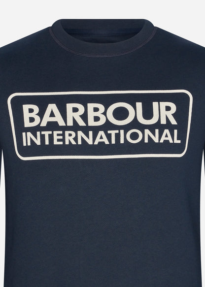 Barbour International Truien  Large logo sweat - navy 