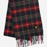 Lyle & Scott Sjaals  Tartan lambswool scarf - true black 