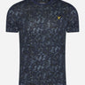 Lyle & Scott T-shirts  Earth print t-shirt - dark navy 