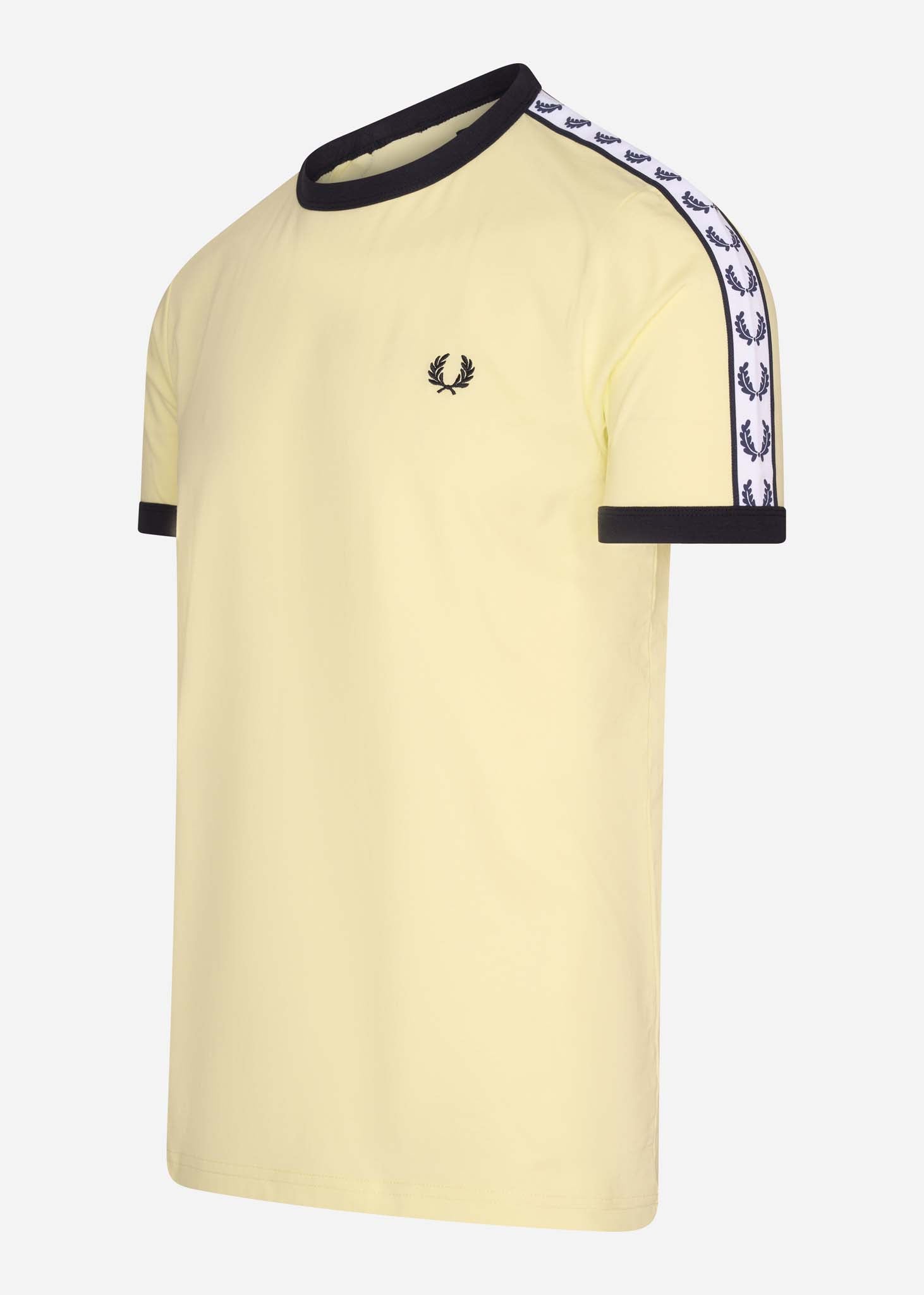 Fred Perry T-shirts  Taped ringer t-shirt - lemon sorbet 