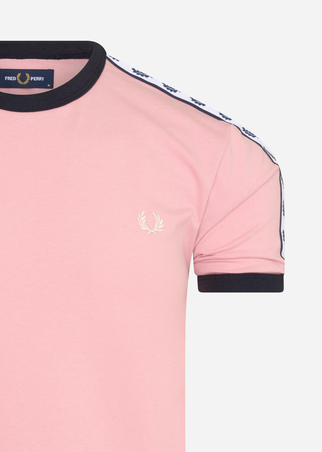 Fred Perry T-Shirts  Taped ringer t-shirt - chalky pink 