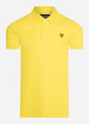 Lyle & Scott Polo's  Plain polo shirt - buttercup yellow 