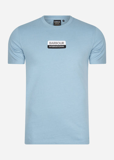 Barbour International T-shirts  Bennet tee - powder blue 