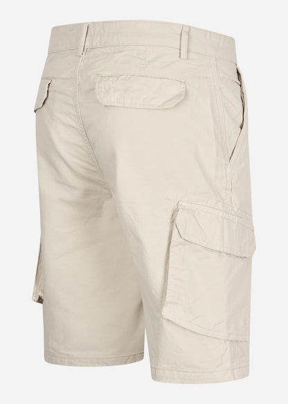 Lyle & Scott Korte Broeken  Wembley cargo short - ecru 