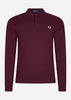 Fred Perry Longsleeve Polo's  LS plain fred perry shirt - oxblood 