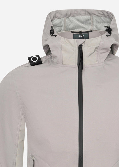 MA.Strum Jassen  Softshell full zip hooded jacket - quicksilver 