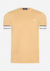 Fred Perry T-shirts  Tramline tipped pique t-shirt - desert 