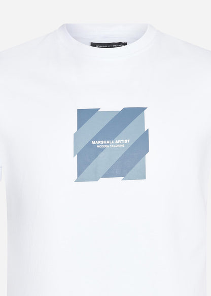 Marshall Artist T-shirts  Chevron box logo t-shirt - white 